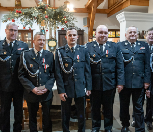 Uroczyste posiedzenie Zarządu Oddziału Miejsko-Gminnego ZOSP RP w Grybowie