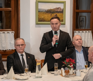 Uroczyste posiedzenie Zarządu Oddziału Miejsko-Gminnego ZOSP RP w Grybowie