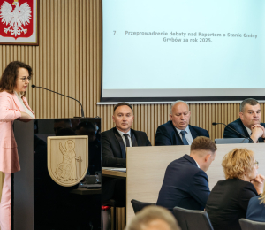XXVIII Sesja Rady Gminy Grybów - absolutorium dla Wójta Gminy Grybów