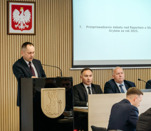 XXVIII Sesja Rady Gminy Grybów - absolutorium dla Wójta Gminy Grybów