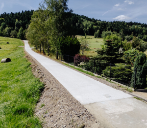 2 kilometry nowych dróg betonowych w Gminie Grybów